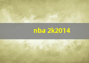 nba 2k2014